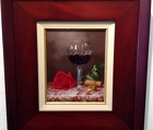 Red Rose and Cut Glass 